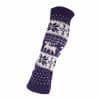 BOOM Legwarmers Winter Plum, stickad benvärmare i lila